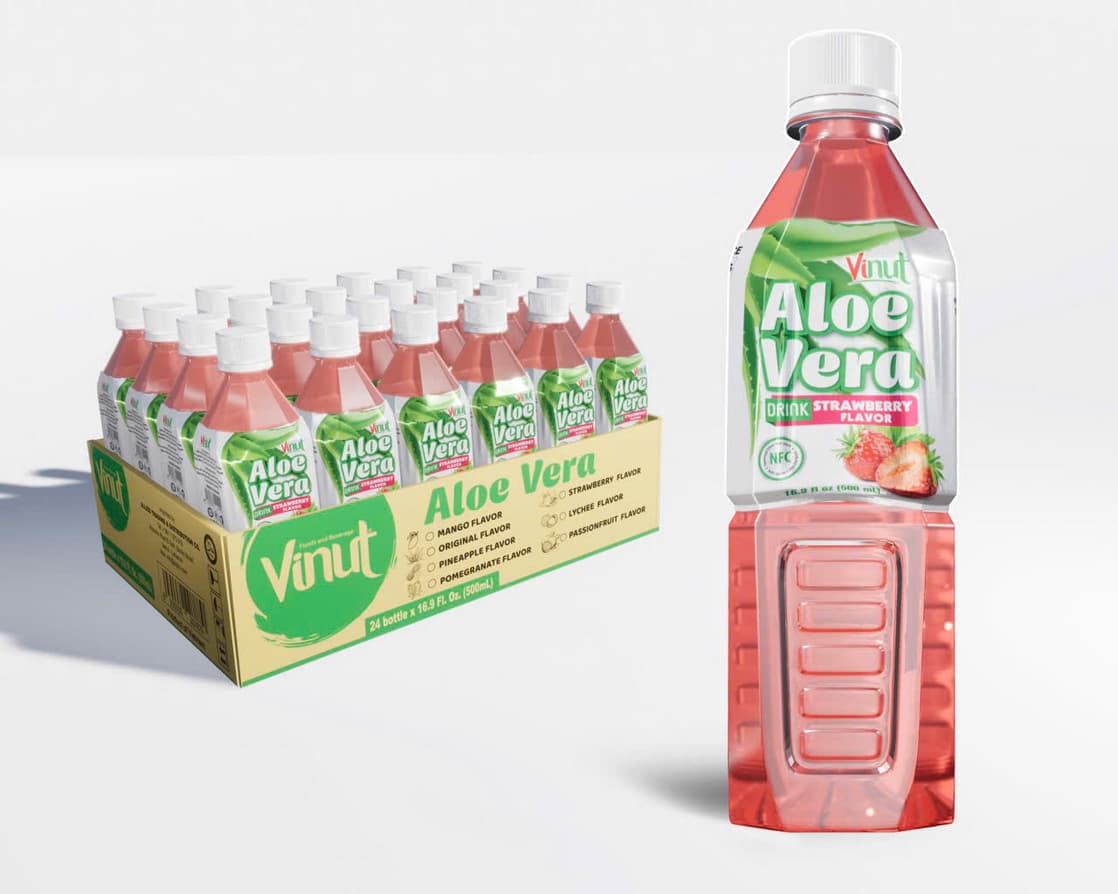 VINUT Alavijų gėrimas su braškių skoniu 500ml