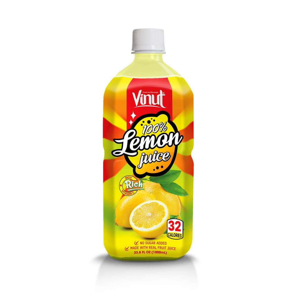 VINUT 100% citrinų sultys, be pridėtinio cukraus, 33.8 fl oz (1,000 mL) PET butelis