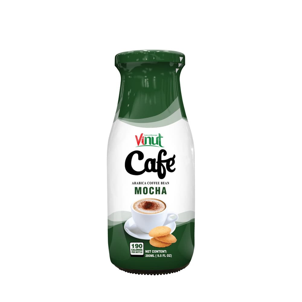 VINUT kavos gėrimas Café Mocha iš Arabikos kavos pupelių, buteliukas, 9.5 fl oz 280 mL