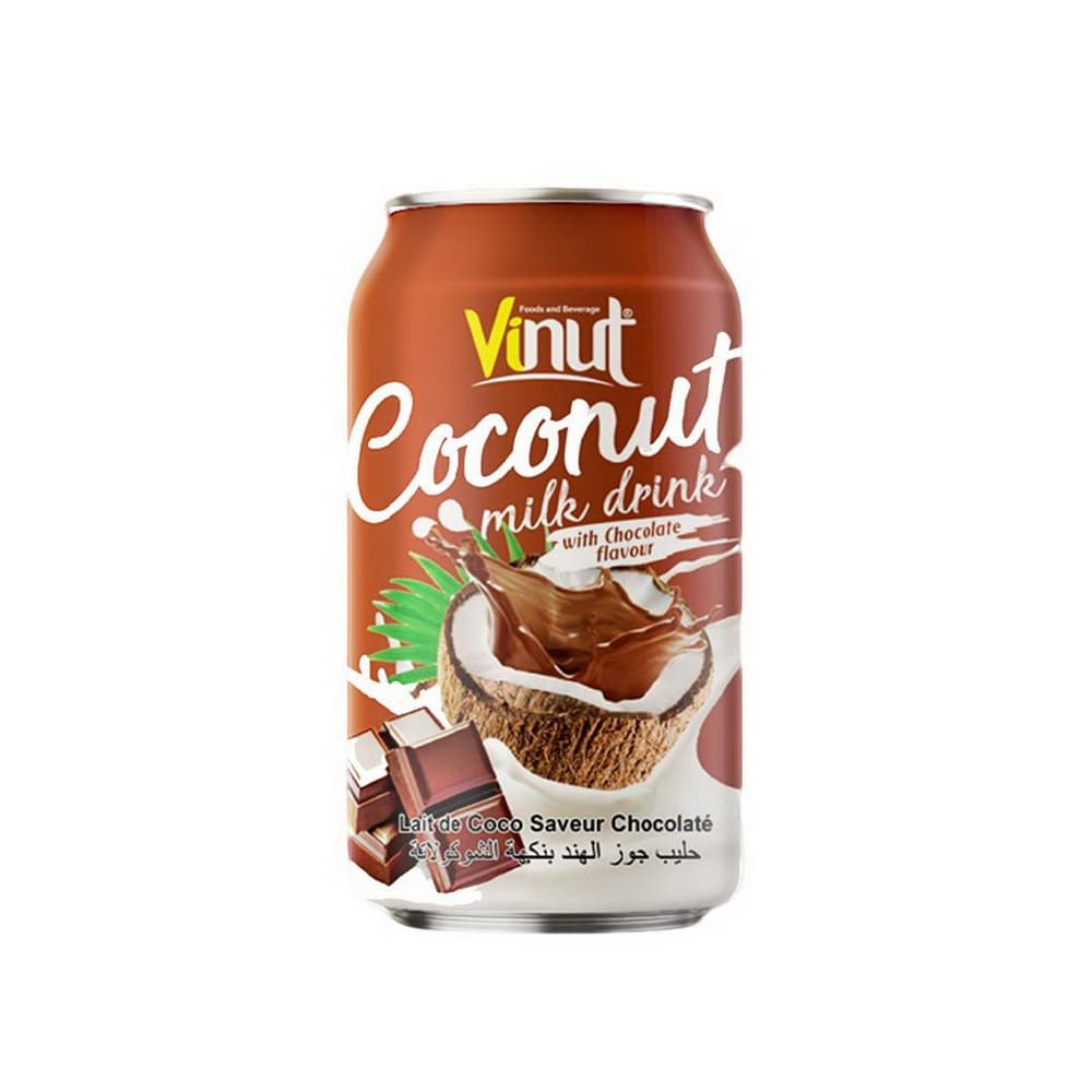 VINUT Kokosų pieno gėrimas, šokolado skonio, Skardinė (330 mL)