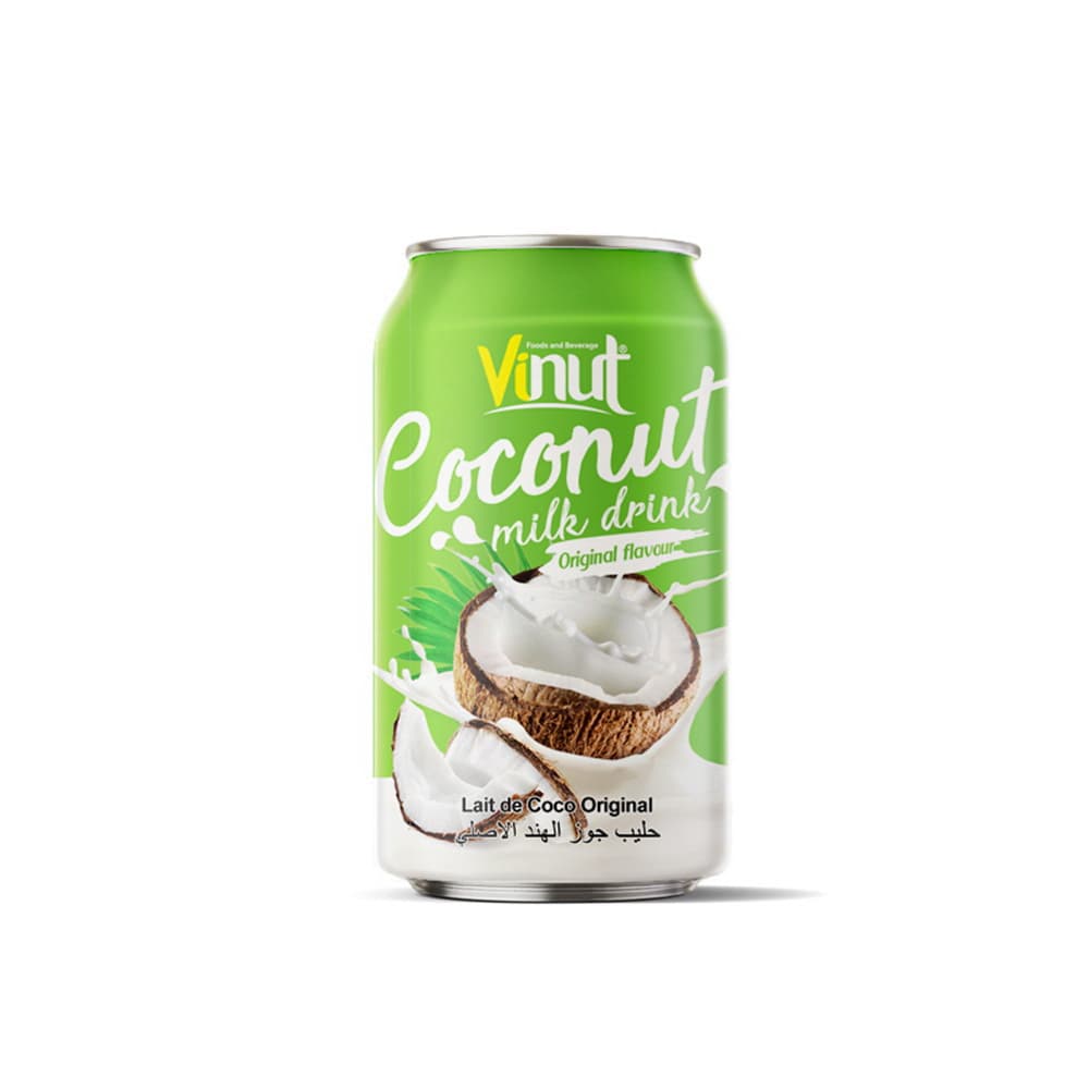 VINUT Kokosų pieno gėrimas, originalaus skonio, skardinė, (330 mL)