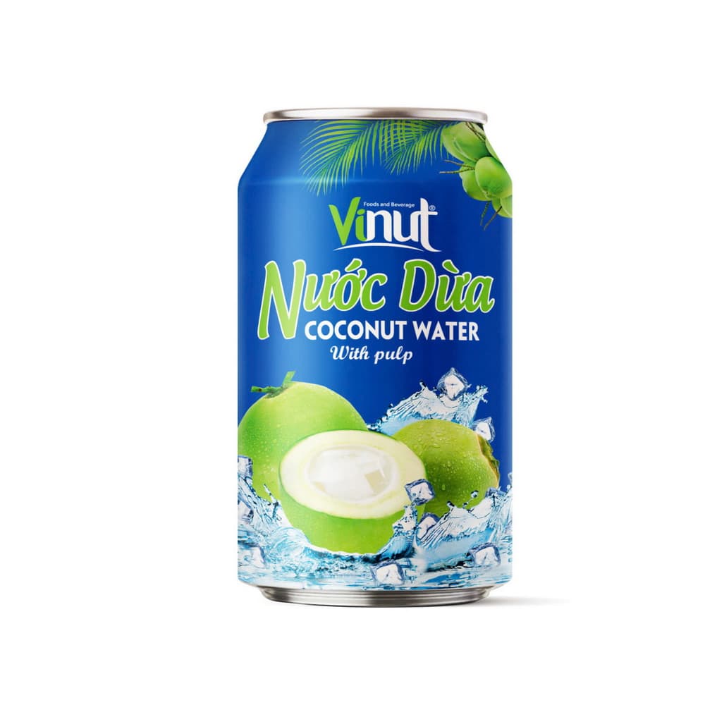 VINUT kokosų vanduo su minkštimu, skardinė, 11.1 fl oz 330 mL