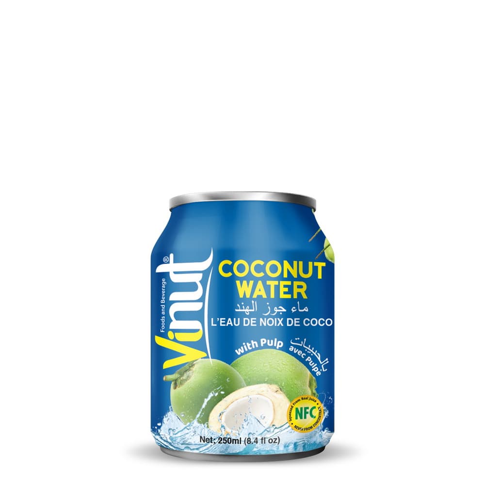 VINUT Kokosų vanduo su minkštimu, NFC, skardinė, 8.45 fl oz 250 mL