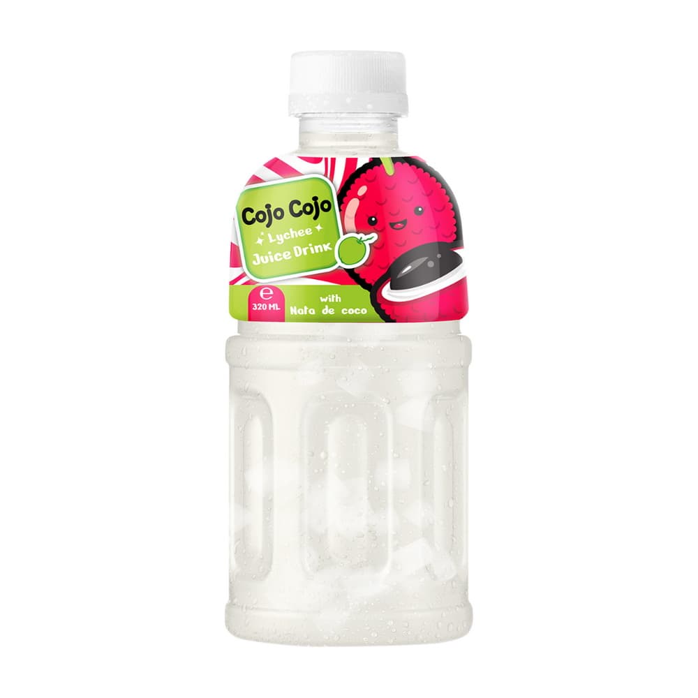 Vinut Lychee Juice Drink, With Nata De Coco, PET Bottle, (320 mL)