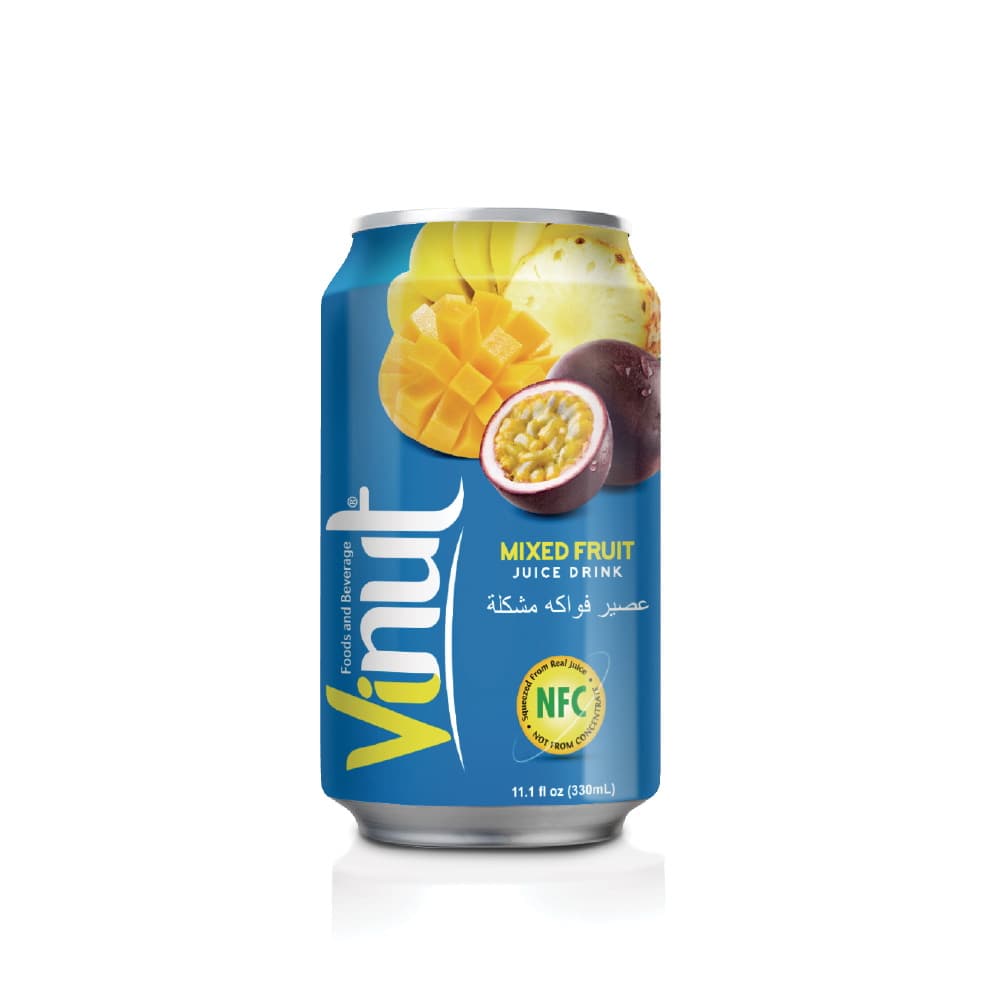 VINUT Mixed Fruit Juice Drink, 11.1 fl oz (330 mL) Can