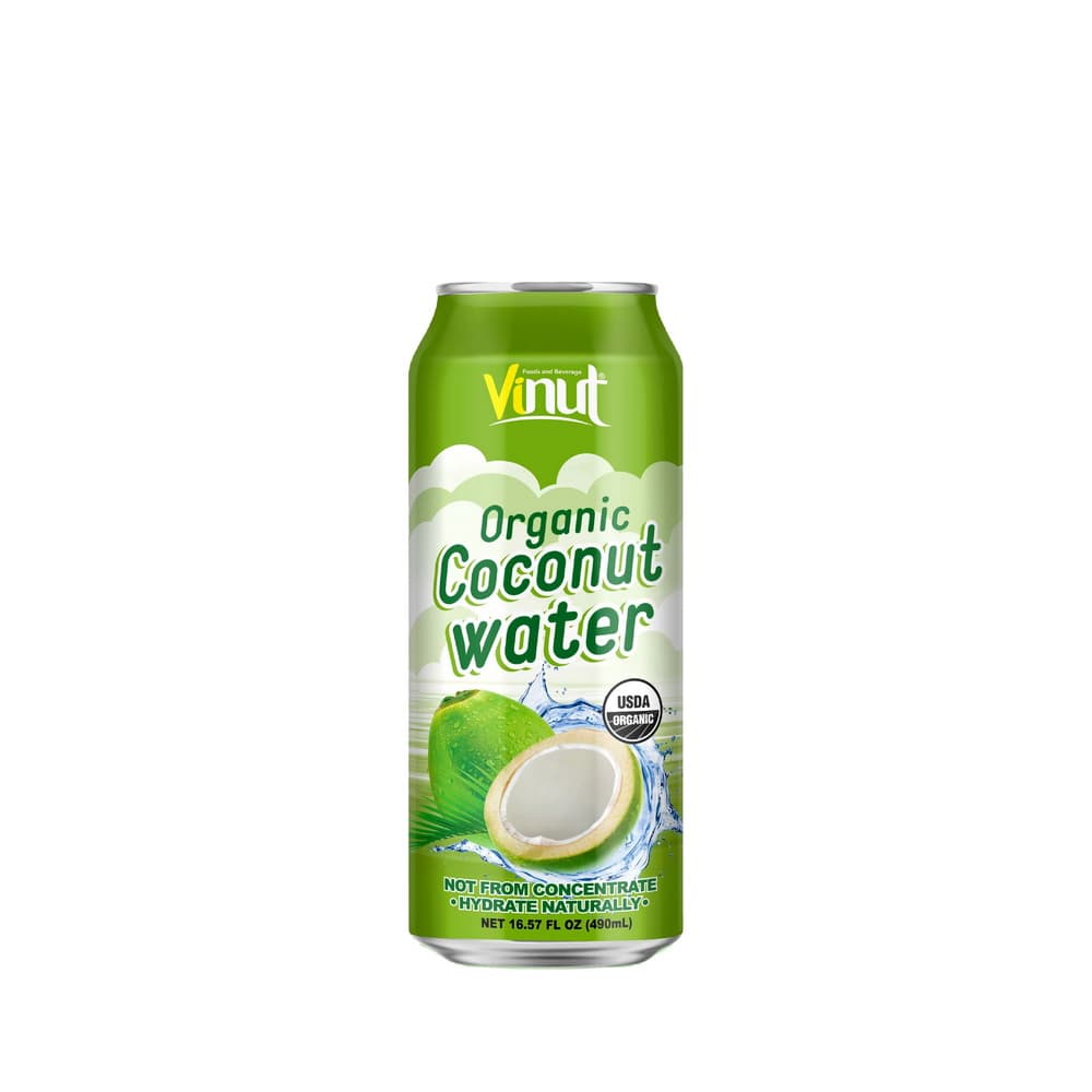 VINUT ekologiškas kokosų vanduo, skardinė, 16.57 fl oz 490 ml